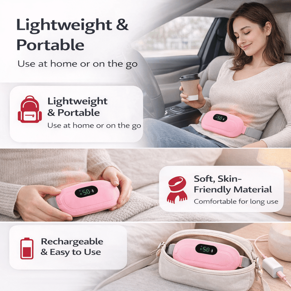 Period Cramp Relief Heating Pad